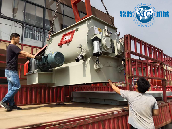 時產8噸半自動干粉砂漿生產線發(fā)往蒙古